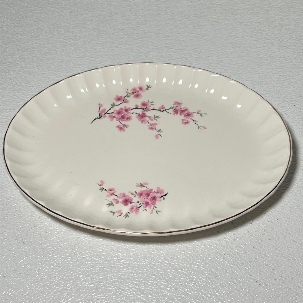 Vintage WS George Oval Platter 22K Gold Trim in Bolero Design Made USA